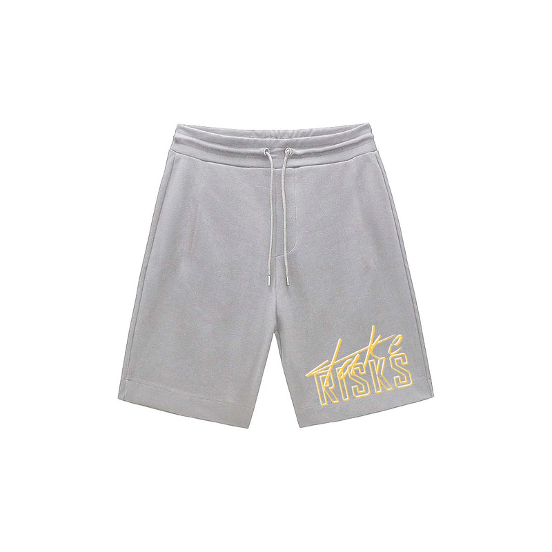 Take Risks 'Fine China' Grey/Orange Shorts