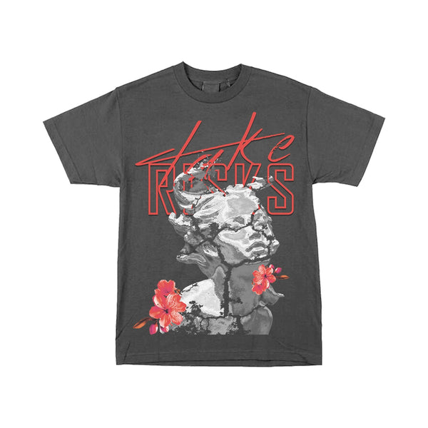 Take Risks Grey 'Fine China' Red T-Shirt