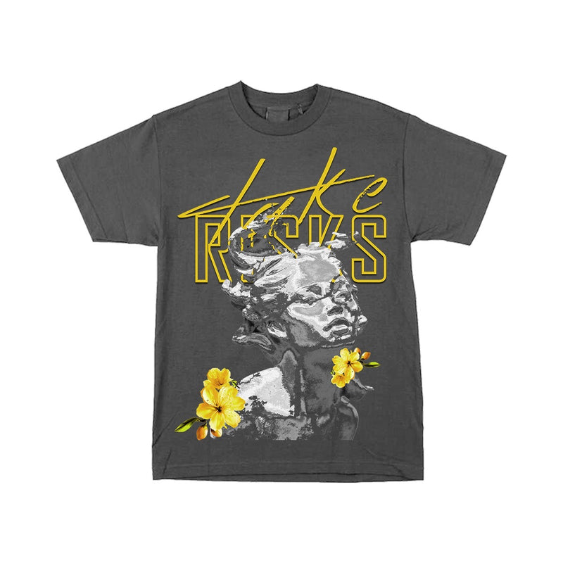 Take Risks Grey 'Fine China' Yellow T-Shirt