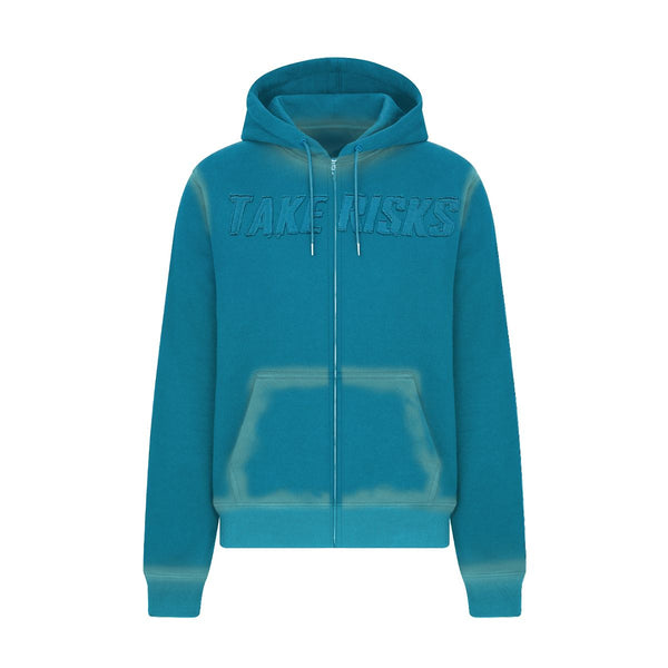 Take Risks Dolphin Blue Hoodie